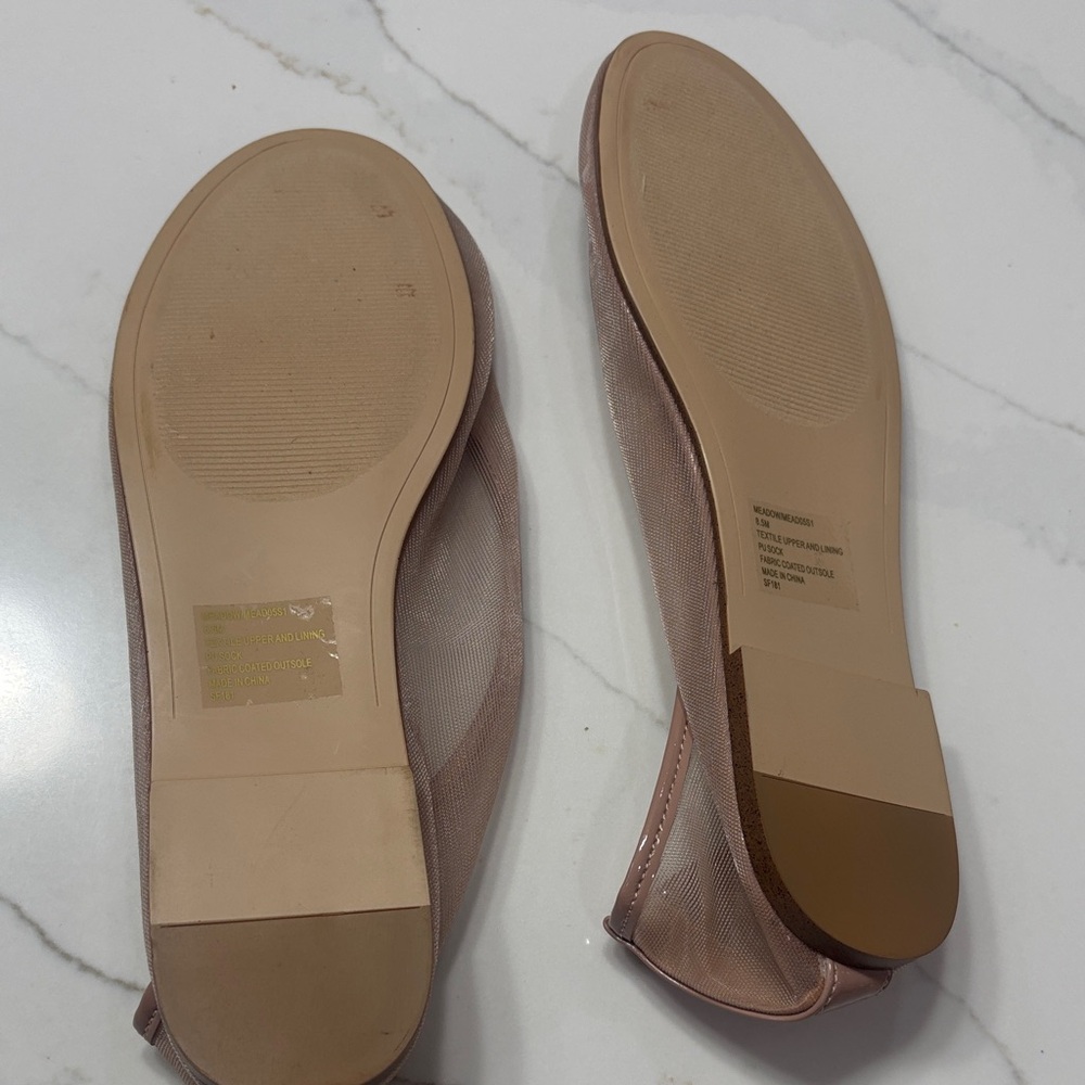 Steve Madden Nude Mesh Ballet Flats - Picture 7 of 8
